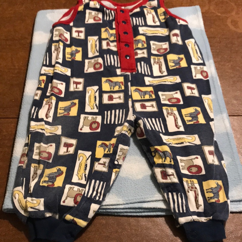 Cotton Brand-“Zoo Animals” Jumper-12 Months